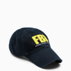 BALENCIAGA BLUE/YELLOW FBI BASEBALL CAP