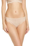 Simone Perele Karma Lace Tanga Briefs In Peau Rose