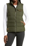 Fjall Raven Greenland Water Repellent Down Liner Vest In Deep Forest