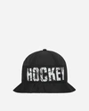 Hockey Crinkle Bell Bucket Hat In Black