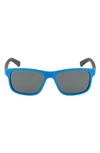 Nike 48mm Champ Sunglasses In Matte Blue Hero/ Mt Dk Gry W