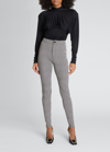 Saint Laurent Draped Jersey Open-back Top In Nero