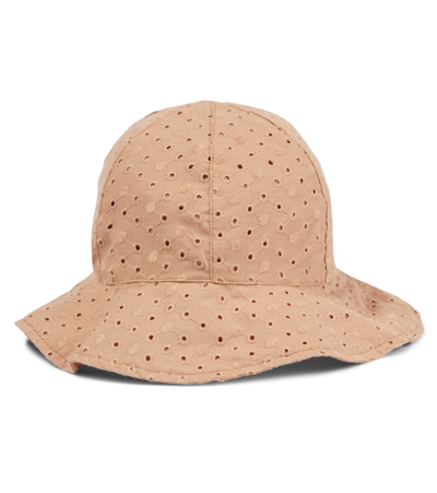 Liewood Babies' Amelia Broderie Anglaise Hat In Pale Tuscany