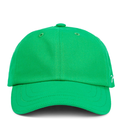 Jacquemus Women's La Casquette Cotton Baseball Cap In Green