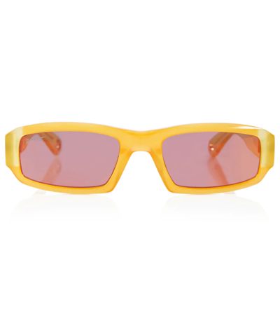 Jacquemus Les Lunettes Altu太阳镜 In Orange