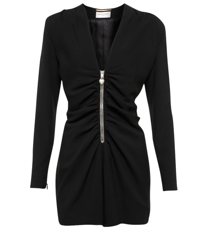 Saint Laurent Woman Jumpsuit Black Size 8 Acetate, Viscose, Silk