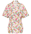 Sportmax Flower Cotton Poplin Shirt In Fiorellino Varl