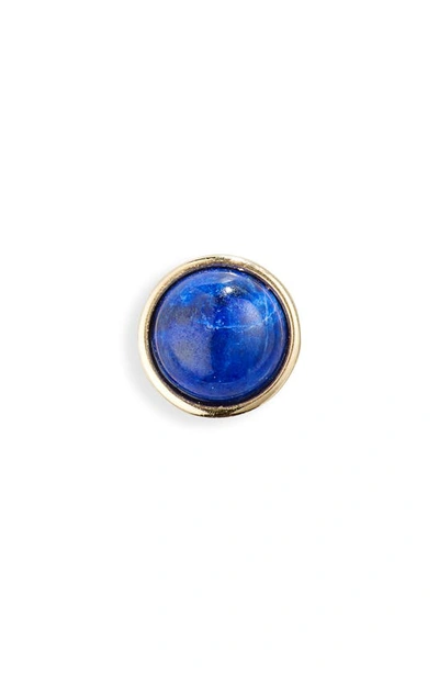 MARIA TASH MARIA TASH LAPIS LAZULI THREADED SINGLE STUD EARRING 