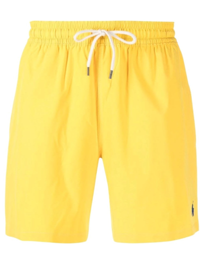 POLO RALPH LAUREN POLO RALPH LAUREN LOGO EMBROIDERED DRAWSTRING SWIM SHORTS