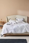 Anthropologie Embroidered Joaquin Quilt By  In Black Size Q Top/bed