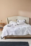 Anthropologie Embroidered Joaquin Quilt By  In Black Size Kg Top/bed