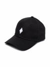 Marcelo Burlon County Of Milan Embroidered Logo Cotton Baseball Hat In Black