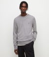 Allsaints Mode Wool Crewneck Sweater In Fog Gray