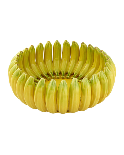 Bordallo Pinheiro Banana Centerpiece Bowl In Yellow