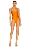 Jade Swim Trophy One Piece Swimsuit In Sunset Sheen