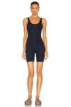 Girlfriend Collective The Bike Unitard In Midnight