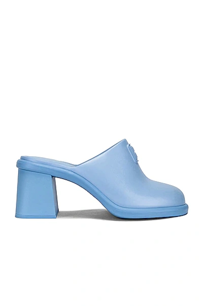 Miu Miu Soft Mules In Blue