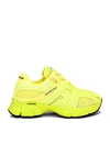 Balenciaga Phantom Monocolor Mesh Trainer Sneakers In Lime & Black