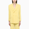 RED VALENTINO YELLOW DOUBLE-BREASTED BLAZER