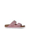 Birkenstock Arizona Big Buckle Nubuck Sandals In Light Pink