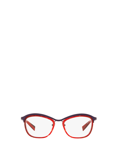 Alain Mikli A02040d Matte Purple / Rouge Noir Mikli Glasses In Matte Red / Havana