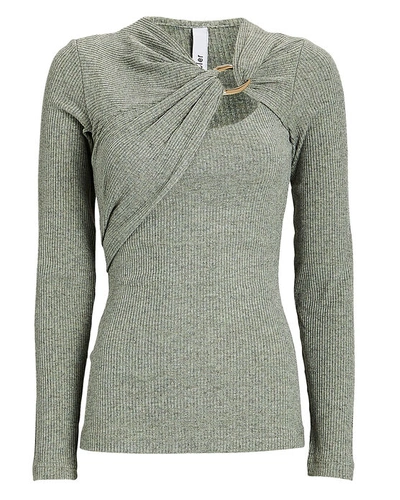 Acler Murray Knit Top In Grey