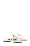 Tory Burch Miller Soft Leather Sandals In White