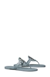 Tory Burch Miller Soft Patent Leather Sandal In Light Blue