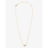 KATE SPADE WOMENS GOLD LOVES ME KNOT BRASS NECKLACE