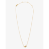 Kate Spade Womens Gold Loves Me Knot Brass Necklace In Gold