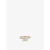 De Beers 18kt Rose Gold Enchanted Lotus Mother-of-pearl And Diamond Ring In 18k Rose Gold