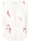 GIAMBATTISTA VALLI FLORAL-KNIT BUTTONED CARDIGAN