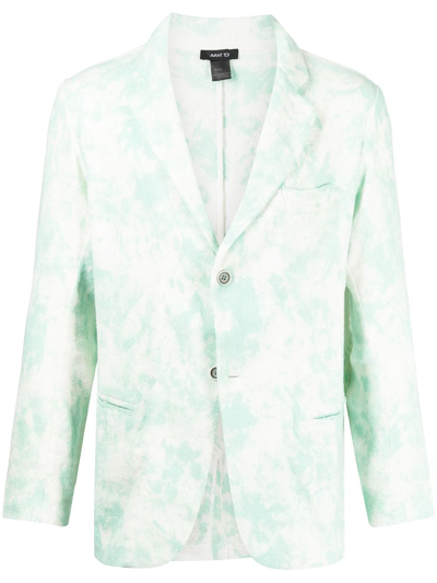 Avant Toi Single-breasted Knitted Blazer In Green
