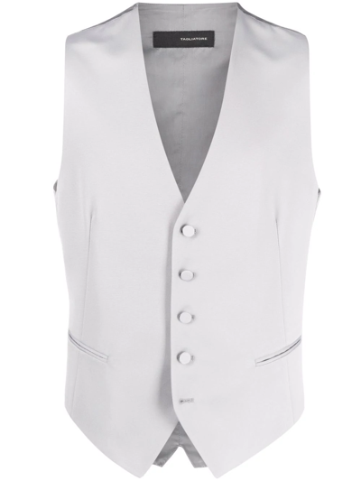 Tagliatore Button-up Suit Waistcoat In Grau