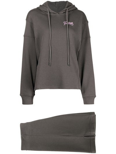Tout A Coup Fantasy Hoodie Skirt Tracksuit In Grau