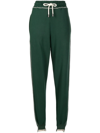 Jw Anderson Tapered-leg Track Pants In Green