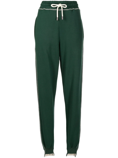 Jw Anderson Tapered-leg Track Trousers In Green