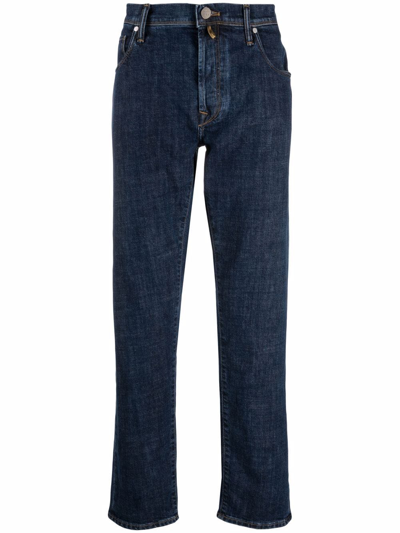 Incotex Mid-rise Skinny Jeans In Blu