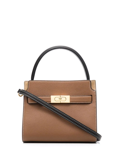 Tory Burch 皮质小号手提包 In Brown