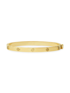 Tory Burch Miller Goldtone Stud Hinge Bracelet In Gold