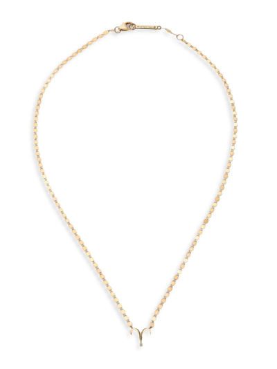 Lana Jewelry Women's Twenty 14k Gold & Diamond Aries Necklace