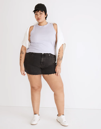 Mw The Plus Perfect Jean Short In Lunar Wash