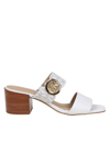 Michael Kors Summer Mid Sandal In Vanilla Color In Vanilla