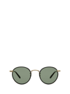 Garrett Leight Wilson Sun Black-gold Unisex Sunglasses