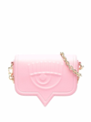 Chiara Ferragni Woman's Eyelike Pink Rubber Crossbody Bag