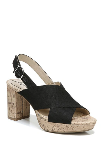 Lifestride Shoes Lara Slingback Sandal In Black