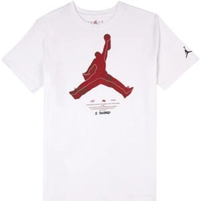 Air Jordan Jumpman X Nike Action Kids T-shirt White