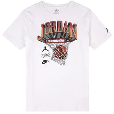 Air Jordan Kids' Hoop Style T-shirt White