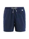 Mc2 Saint Barth Man Navy Blue Swim Shorts Pantone Special Edition In Blue Navy