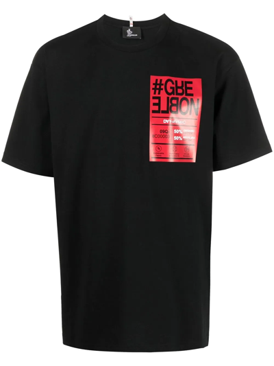 Moncler Day-namic Logo T-shirt In Black
